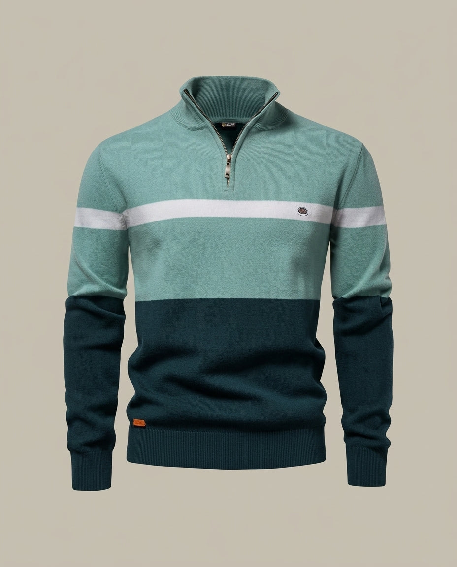 Milano Stripe Zip Knit