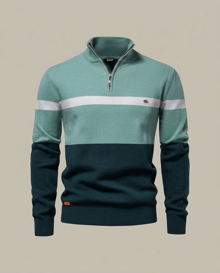 Milano Stripe Zip Knit