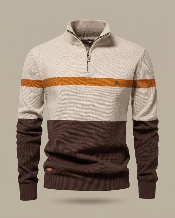 Milano Stripe Zip Knit