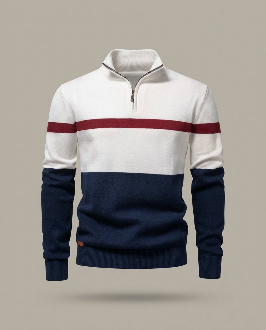 Milano Stripe Zip Knit