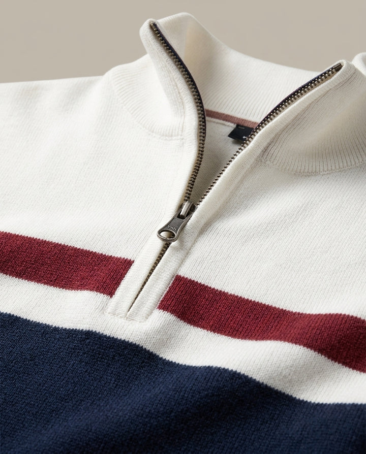 Milano Stripe Zip Knit